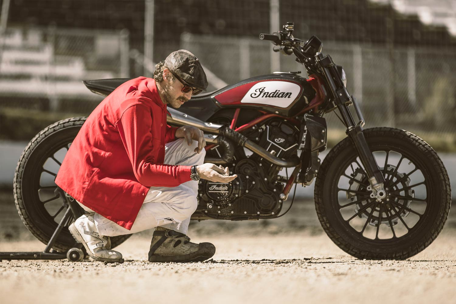 Indian Motorcycle Flat Track Race